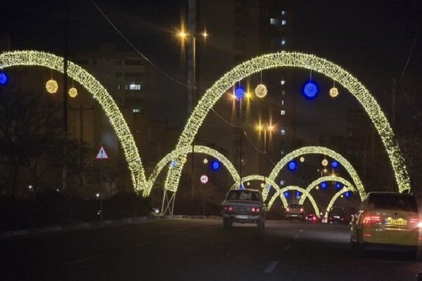 زیباسازی بصری با نورپردازی پنج مسیر حوزه شهرداری منطقه ۲