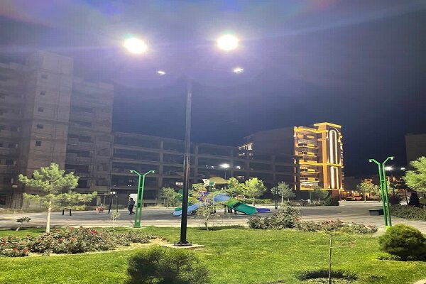 پایان عملیات روشنایی پارک کودک مرزداران