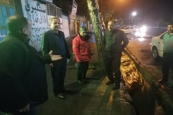 تلاش بی‌وقفه خدمات شهری تبریز همزمان با شروع بارش‌های پاییزی