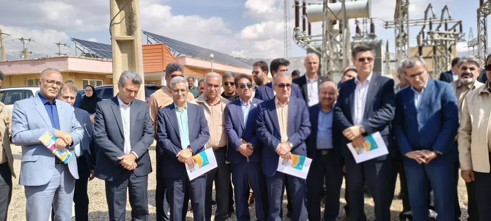افتتاح هم‌زمان پنج نیروگاه خورشیدی با حضور مدیرعامل توانیر در کهگیلویه و بویراحمد