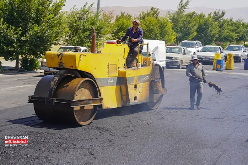 توزیع ۲۷۸ هزار و ۱۶۱ تن آسفالت در ۸۱۳ محله و معبر تبریز از ابتدای سال جاری