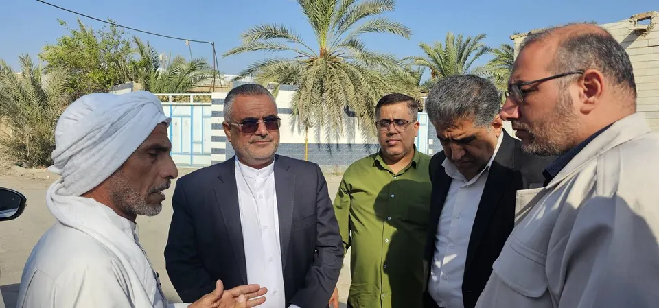 بازدید معاون سازمان ملی زمین و مسکن از روند اجرای پروژه‌های بهسازی معابر شهر شادگان